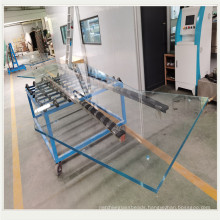 Building glass over size low iron clear tempered toughened laminated glass railing